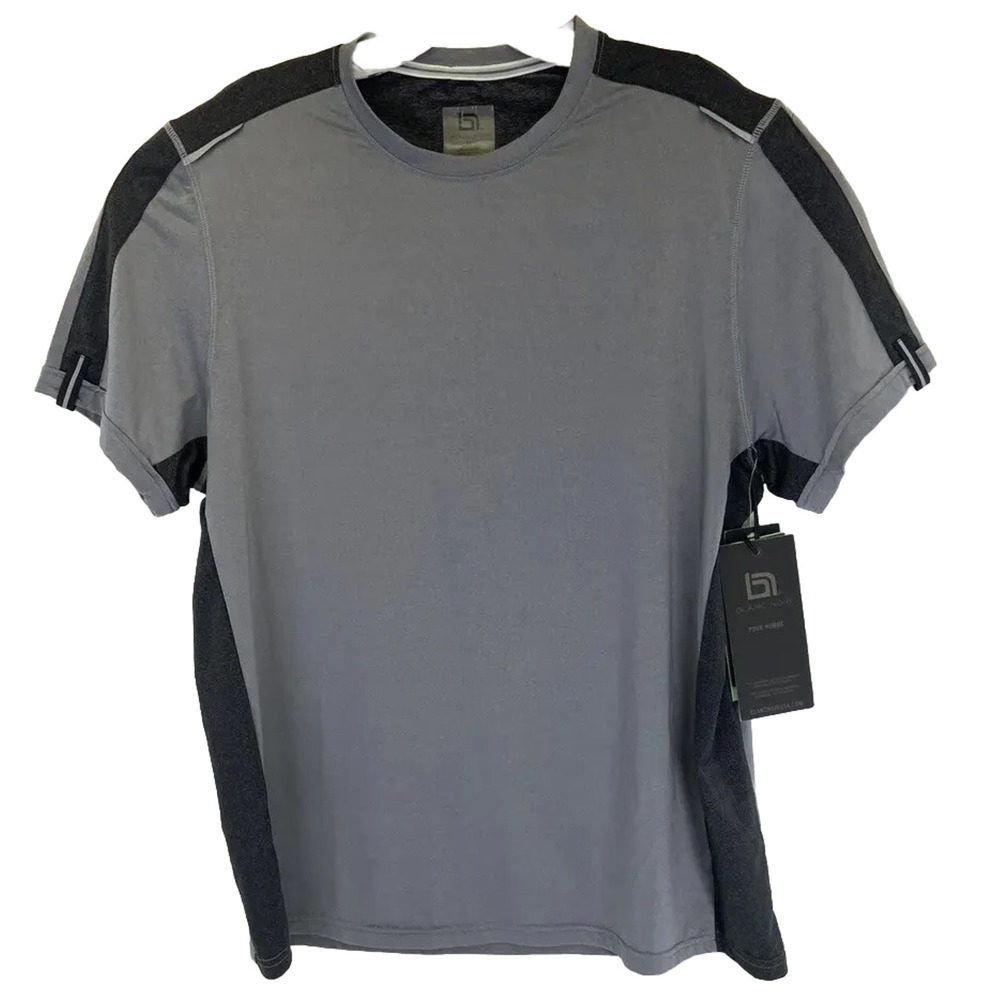Blanc Noir Mens XL Black/Grey Baselayer‎ Pullover Shirt (X10) NWTs